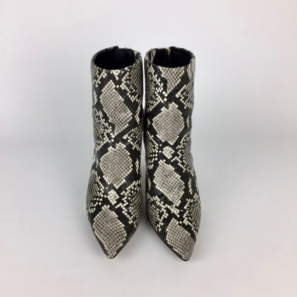 Katherine Kelly Rosie Snake Print Leather Booties 8 - Picture 2 of 15